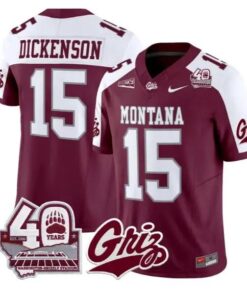 Dave Dickenson Jersey #15 Montana Grizzlies 2026 Limited Stitched 8 Dave Dickenson Jersey #15 Montana Grizzlies 2026 Limited Stitched by My Store NCAA Football Jerseys