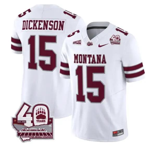 Dave Dickenson Jersey #15 Montana Grizzlies 2026 Limited Stitched 5 Dave Dickenson Jersey #15 Montana Grizzlies 2026 Limited Stitched by My Store NCAA Football Jerseys