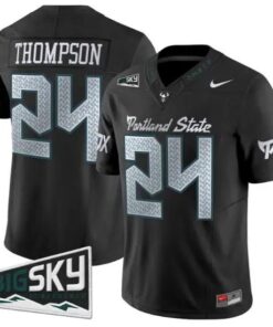Delon Thompson Jersey #24 Portland State Vikings 2026 Limited All Stitched by My Store NCAA Football Jerseys