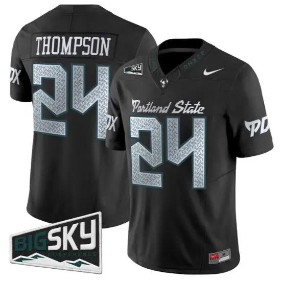 Delon Thompson Jersey #24 Portland State Vikings 2026 Limited All Stitched 1 Delon Thompson Jersey #24 Portland State Vikings 2026 Limited All Stitched by My Store NCAA Football Jerseys