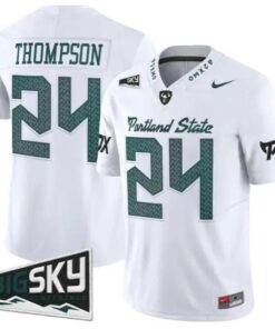 Delon Thompson Jersey #24 Portland State Vikings 2026 Limited All Stitched by My Store NCAA Football Jerseys
