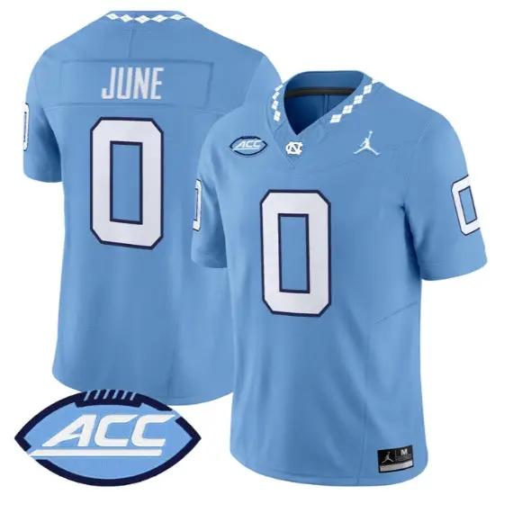 Demon June Jersey #0 North Carolina Tar Heels 2026 Limited Stitched 2 Demon June Jersey #0 North Carolina Tar Heels 2026 Limited Stitched by My Store NCAA Football Jerseys