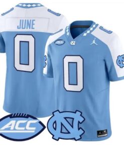 Demon June Jersey #0 North Carolina Tar Heels 2026 Limited Stitched by My Store NCAA Football Jerseys