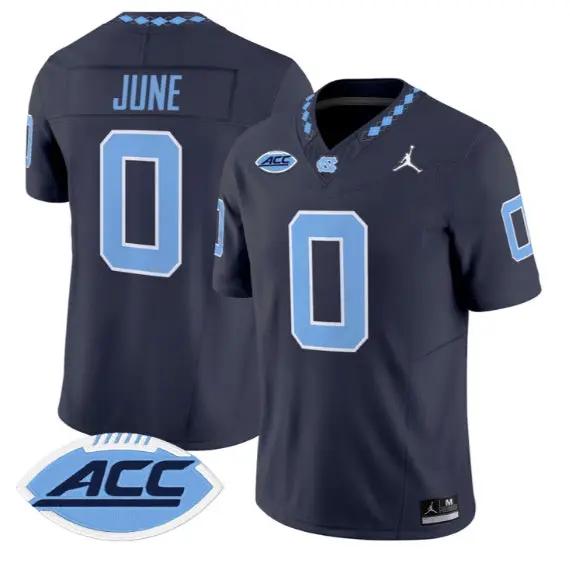 Demon June Jersey #0 North Carolina Tar Heels 2026 Limited Stitched 4 Demon June Jersey #0 North Carolina Tar Heels 2026 Limited Stitched by My Store NCAA Football Jerseys