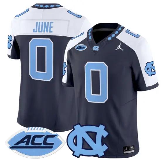 Demon June Jersey #0 North Carolina Tar Heels 2026 Limited Stitched 3 Demon June Jersey #0 North Carolina Tar Heels 2026 Limited Stitched by My Store NCAA Football Jerseys