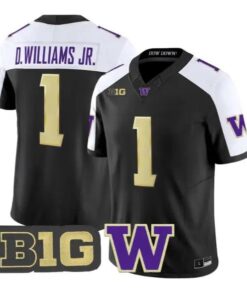 Demond Williams Jr. #1 Washington Huskies Jersey 2026 All Stitched by My Store NCAA Football Jerseys