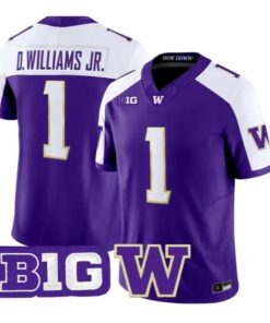 Demond Williams Jr. #1 Washington Huskies Jersey 2026 All Stitched by My Store NCAA Football Jerseys