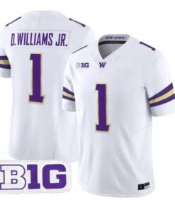 Demond Williams Jr. #1 Washington Huskies Jersey 2026 All Stitched by My Store NCAA Football Jerseys