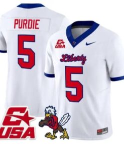 Deshawn Purdie Jersey #5 Liberty Flames 2026 Vapor Limited Stitched 10 Deshawn Purdie Jersey #5 Liberty Flames 2026 Vapor Limited Stitched by My Store NCAA Football Jerseys