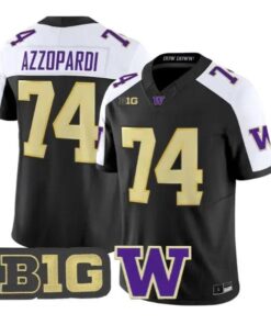 Drew Azzopardi #74 Washington Huskies Jersey 2026 Limited Stitched by My Store NCAA Football Jerseys