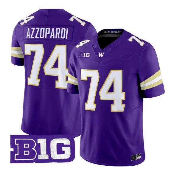Drew Azzopardi #74 Washington Huskies Jersey 2026 Limited Stitched 4 Drew Azzopardi #74 Washington Huskies Jersey 2026 Limited Stitched by My Store NCAA Football Jerseys