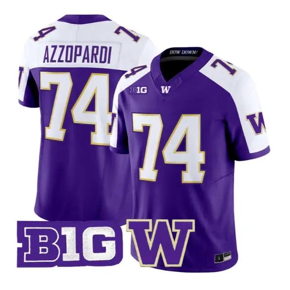 Drew Azzopardi #74 Washington Huskies Jersey 2026 Limited Stitched 3 Drew Azzopardi #74 Washington Huskies Jersey 2026 Limited Stitched by My Store NCAA Football Jerseys