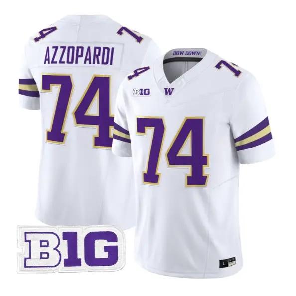 Drew Azzopardi #74 Washington Huskies Jersey 2026 Limited Stitched 5 Drew Azzopardi #74 Washington Huskies Jersey 2026 Limited Stitched by My Store NCAA Football Jerseys