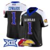 Dylan_Edwards_Jersey_1_Kansas_Jayhawks_2026_Vapor_Limited_Stitched_Black_Alter - Malcom Terry Dylan Edwards Jersey #1 Kansas Jayhawks 2026 Vapor Limited Stitched by My Store NCAA Football Jerseys
