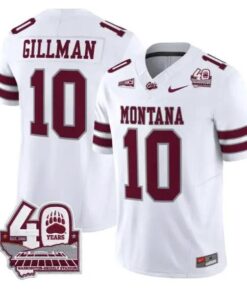 Eli Gillman Jersey #10 Montana Grizzlies 2026 Limited All Stitched by My Store NCAA Football Jerseys