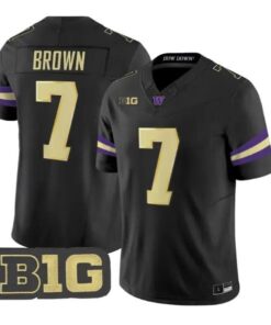 Elijah Brown #7 Washington Huskies Jersey 2026 Limited All Stitched by My Store NCAA Football Jerseys