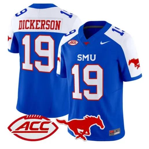 Eric Dickerson Jersey #19 SMU Mustangs 2026 Vapor Limited Stitched 1 Eric Dickerson Jersey #19 SMU Mustangs 2026 Vapor Limited Stitched by My Store NCAA Football Jerseys
