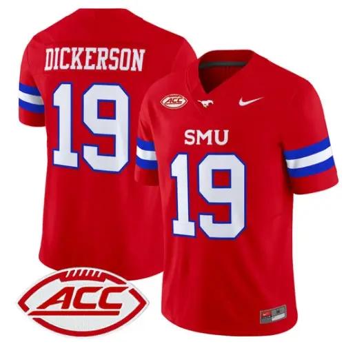 Eric Dickerson Jersey #19 SMU Mustangs 2026 Vapor Limited Stitched 4 Eric Dickerson Jersey #19 SMU Mustangs 2026 Vapor Limited Stitched by My Store NCAA Football Jerseys