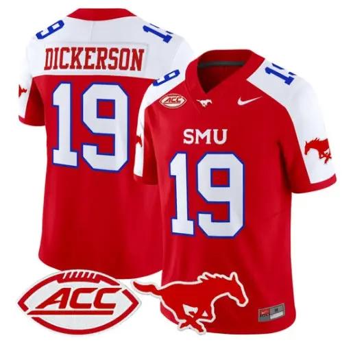 Eric Dickerson Jersey #19 SMU Mustangs 2026 Vapor Limited Stitched 3 Eric Dickerson Jersey #19 SMU Mustangs 2026 Vapor Limited Stitched by My Store NCAA Football Jerseys