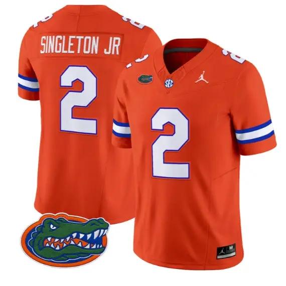 Eric Singleton Jr #2 Florida Gators Jersey 2026 Limited Stitched 3 Eric Singleton Jr #2 Florida Gators Jersey 2026 Limited Stitched by My Store NCAA Football Jerseys