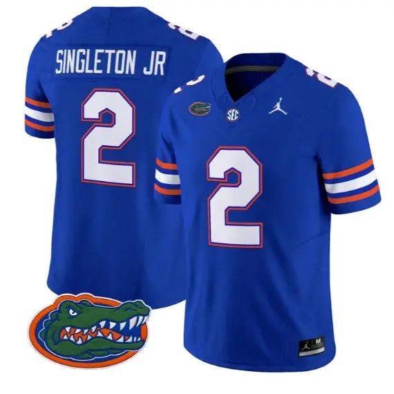 Eric Singleton Jr #2 Florida Gators Jersey 2026 Limited Stitched 5 Eric Singleton Jr #2 Florida Gators Jersey 2026 Limited Stitched by My Store NCAA Football Jerseys