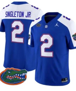Eric Singleton Jr #2 Florida Gators Jersey 2026 Limited Stitched 10 Eric Singleton Jr #2 Florida Gators Jersey 2026 Limited Stitched by My Store NCAA Football Jerseys