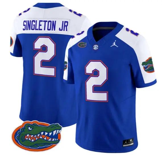 Eric Singleton Jr #2 Florida Gators Jersey 2026 Limited Stitched 4 Eric Singleton Jr #2 Florida Gators Jersey 2026 Limited Stitched by My Store NCAA Football Jerseys