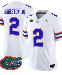 Eric Singleton Jr #2 Florida Gators Jersey 2026 Limited Stitched 12 Eric Singleton Jr #2 Florida Gators Jersey 2026 Limited Stitched by My Store NCAA Football Jerseys