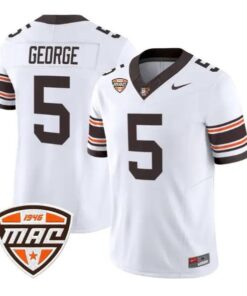 Eriq George #5 Bowling Green Falcons Jersey 2026 Limited Stitched by My Store NCAA Football Jerseys