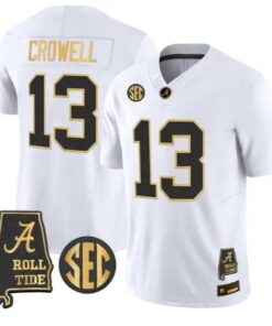 Ezavier Crowell #13 Alabama Crimson Tide Jersey 2026 Alabama Stitched 8 Ezavier Crowell #13 Alabama Crimson Tide Jersey 2026 Alabama Stitched by My Store NCAA Football Jerseys