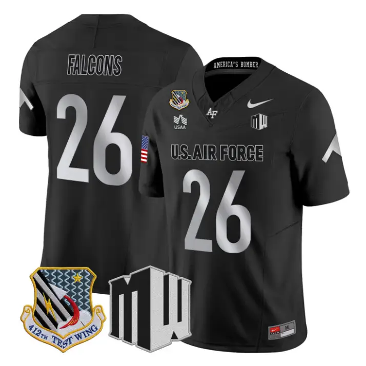 Falcons Jersey #26 Air Force Falcons 2026 Vapor Limited All Stitched 1 Falcons Jersey #26 Air Force Falcons 2026 Vapor Limited All Stitched by My Store NCAA Football Jerseys