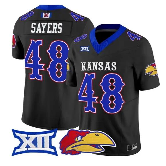 Gale Sayers Jersey #48 Kansas Jayhawks 2026 Vapor Limited Stitched 2 Gale Sayers Jersey #48 Kansas Jayhawks 2026 Vapor Limited Stitched by My Store NCAA Football Jerseys