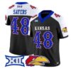 Gale_Sayers_Jersey_48_Kansas_Jayhawks_2026_Vapor_Limited_Stitched_Black_Alter - Malcom Terry Gale Sayers Jersey #48 Kansas Jayhawks 2026 Vapor Limited Stitched by My Store NCAA Football Jerseys