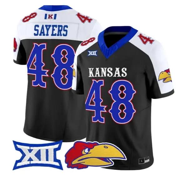 Gale Sayers Jersey #48 Kansas Jayhawks 2026 Vapor Limited Stitched 1 Gale Sayers Jersey #48 Kansas Jayhawks 2026 Vapor Limited Stitched by My Store NCAA Football Jerseys