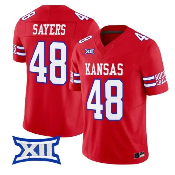 Gale Sayers Jersey #48 Kansas Jayhawks 2026 Vapor Limited Stitched 3 Gale Sayers Jersey #48 Kansas Jayhawks 2026 Vapor Limited Stitched by My Store NCAA Football Jerseys