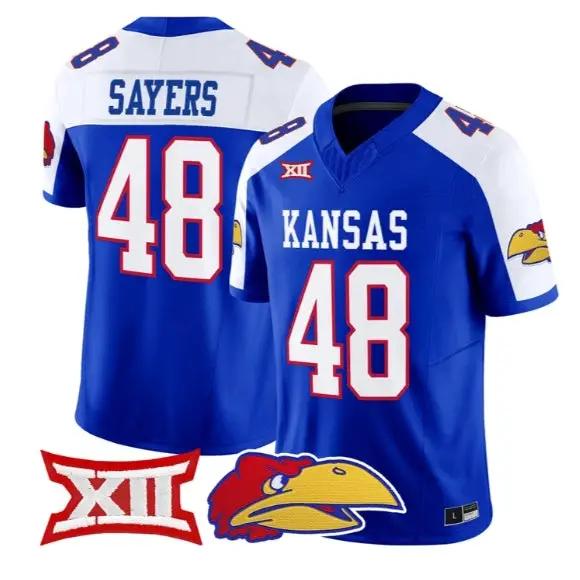 Gale Sayers Jersey #48 Kansas Jayhawks 2026 Vapor Limited Stitched 4 Gale Sayers Jersey #48 Kansas Jayhawks 2026 Vapor Limited Stitched by My Store NCAA Football Jerseys