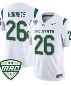 Hornets Jersey #26 Sacramento State Hornets 2026 Limited Stitched 6 Hornets Jersey #26 Sacramento State Hornets 2026 Limited Stitched by My Store NCAA Football Jerseys