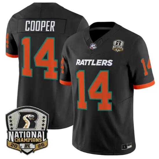 Hunkie Cooper Jersey #14 Arizona Rattlers 2026 National Patch Stitched 2 Hunkie Cooper Jersey #14 Arizona Rattlers 2026 National Patch Stitched by My Store NCAA Football Jerseys