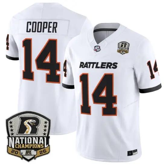 Hunkie Cooper Jersey #14 Arizona Rattlers 2026 National Patch Stitched 3 Hunkie Cooper Jersey #14 Arizona Rattlers 2026 National Patch Stitched by My Store NCAA Football Jerseys