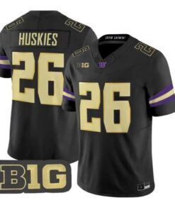 Huskies #26 Washington Huskies Jersey 2026 Vapor Limited Stitched by My Store NCAA Football Jerseys