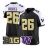 Huskies #26 Washington Huskies Jersey 2026 Vapor Limited Stitched by My Store NCAA Football Jerseys