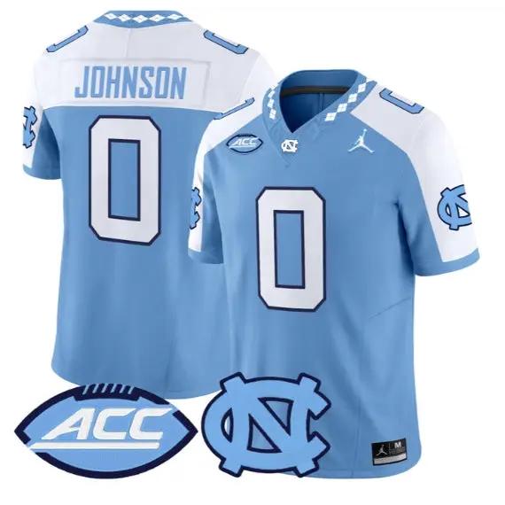 Isaiah Johnson Jersey #0 North Carolina Tar Heels 2026 All Stitched 1 Isaiah Johnson Jersey #0 North Carolina Tar Heels 2026 All Stitched by My Store NCAA Football Jerseys
