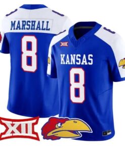 Isaiah Marshall Jersey #8 Kansas Jayhawks 2026 Vapor Limited Stitched 10 Isaiah Marshall Jersey #8 Kansas Jayhawks 2026 Vapor Limited Stitched by My Store NCAA Football Jerseys
