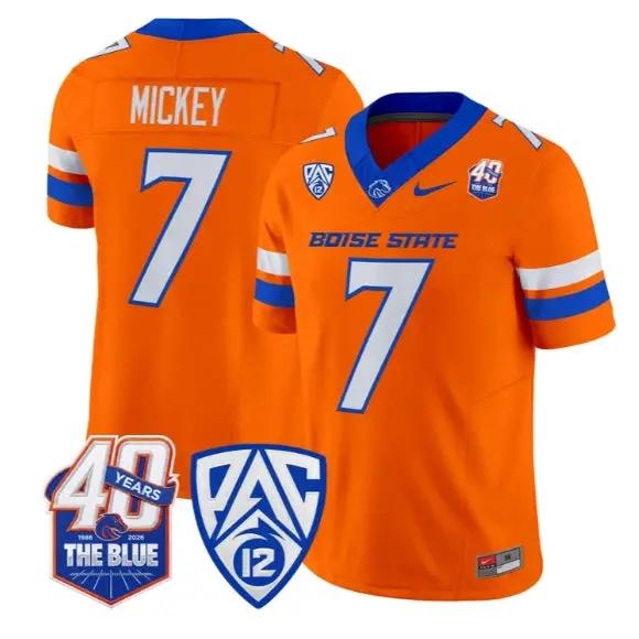 Jaden Mickey Jersey #7 Boise State Broncos 2026 Limited All Stitched by My Store NCAA Football Jerseys