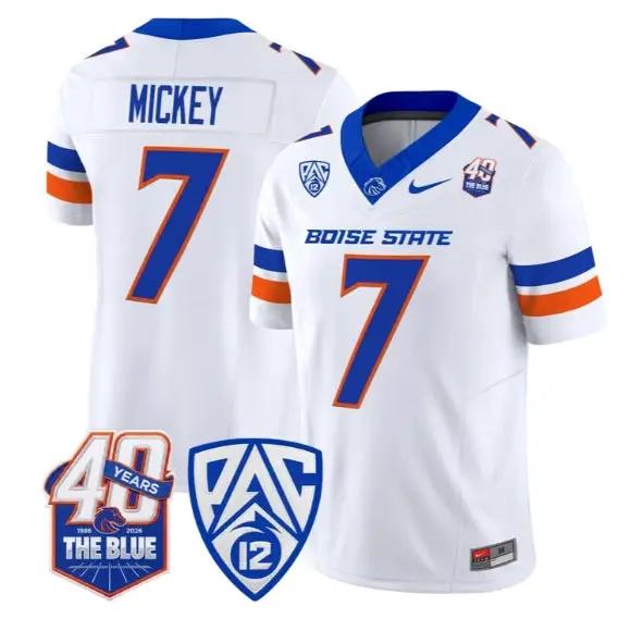 Jaden Mickey Jersey #7 Boise State Broncos 2026 Limited All Stitched by My Store NCAA Football Jerseys