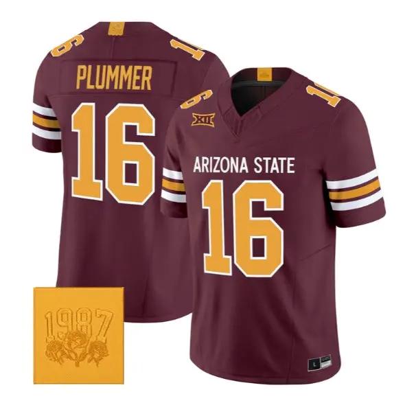 Jake Plummer #16 Arizona State Sun Devils Jersey Roses & Devils Vapor Stitched 1 Jake Plummer #16 Arizona State Sun Devils Jersey Roses & Devils Vapor Stitched by My Store NCAA Football Jerseys