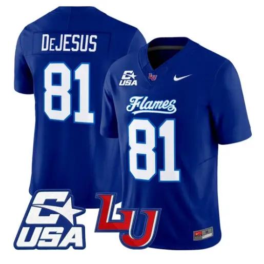 Jakobe DeJesus Jersey #81 Liberty Flames 2026 Vapor Limited Stitched 2 Jakobe DeJesus Jersey #81 Liberty Flames 2026 Vapor Limited Stitched by My Store NCAA Football Jerseys
