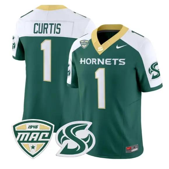 Jamar Curtis Jersey #1 Sacramento State Hornets 2026 Vapor Stitched 1 Jamar Curtis Jersey #1 Sacramento State Hornets 2026 Vapor Stitched by My Store NCAA Football Jerseys