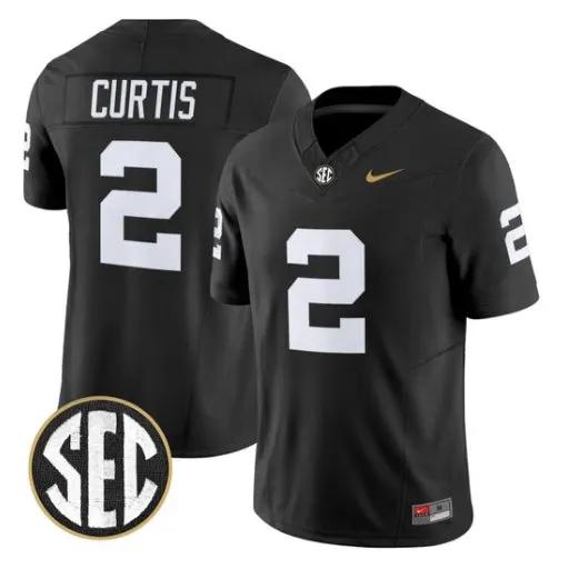 Jared Curtis Jersey #2 Vanderbilt Commodores 2026 Vapor V2 Stitched 2 Jared Curtis Jersey #2 Vanderbilt Commodores 2026 Vapor V2 Stitched by My Store NCAA Football Jerseys