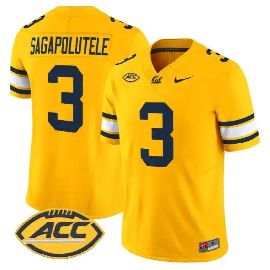 Jaron-Keawe Sagapolutele Jersey #3 Golden Bears Jersey 2026 Limited Stitched 1 Jaron-Keawe Sagapolutele Jersey #3 Golden Bears Jersey 2026 Limited Stitched by My Store NCAA Football Jerseys